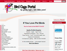 Tablet Screenshot of birdcageportal.com